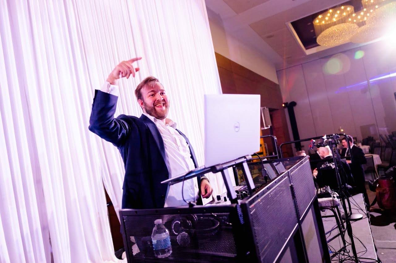 Yaakov in the DJ booth